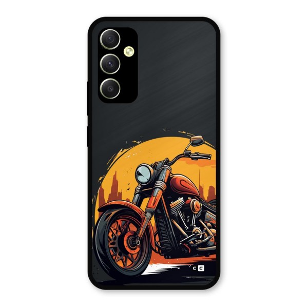 Extreme Cruiser Bike Metal Back Case for Galaxy A34