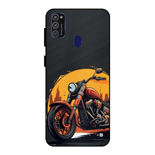 Extreme Cruiser Bike Metal Back Case for Galaxy M21