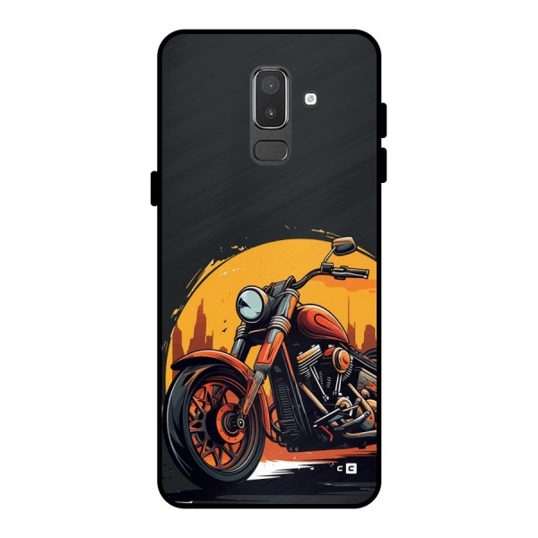 Extreme Cruiser Bike Metal Back Case for Galaxy On8 (2018)