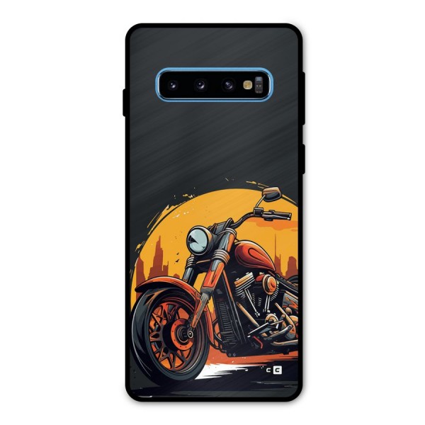 Extreme Cruiser Bike Metal Back Case for Galaxy S10