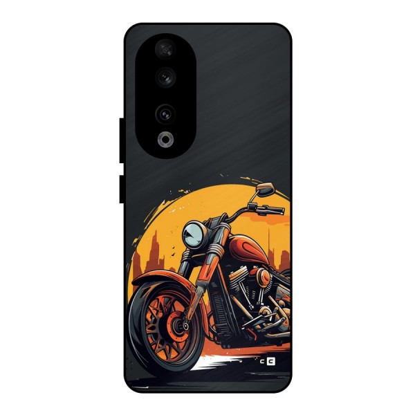 Extreme Cruiser Bike Metal Back Case for Honor 90