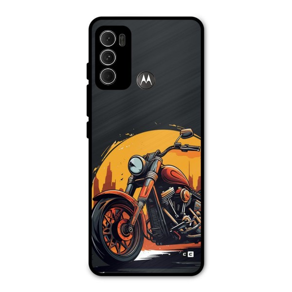 Extreme Cruiser Bike Metal Back Case for Moto G60