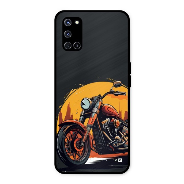 Extreme Cruiser Bike Metal Back Case for Oppo A52