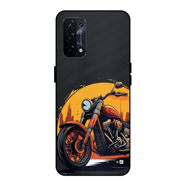 Extreme Cruiser Bike Metal Back Case for Oppo A74 5G