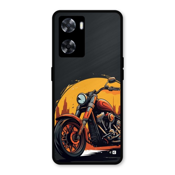 Extreme Cruiser Bike Metal Back Case for Oppo A77