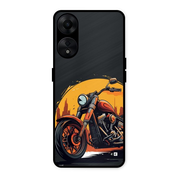 Extreme Cruiser Bike Metal Back Case for Oppo A78 5G