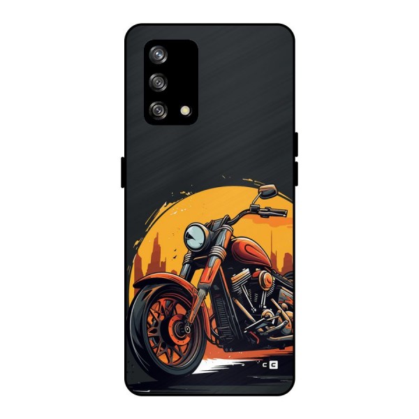 Extreme Cruiser Bike Metal Back Case for Oppo F19