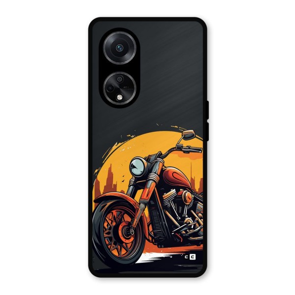 Extreme Cruiser Bike Metal Back Case for Oppo F23