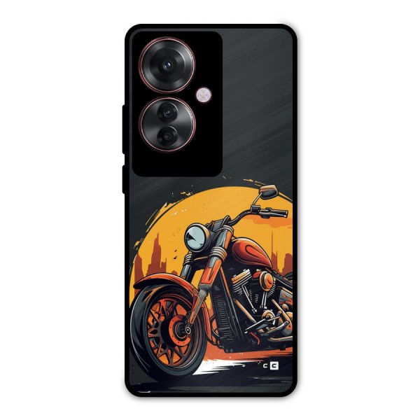 Extreme Cruiser Bike Metal Back Case for Oppo F25 Pro