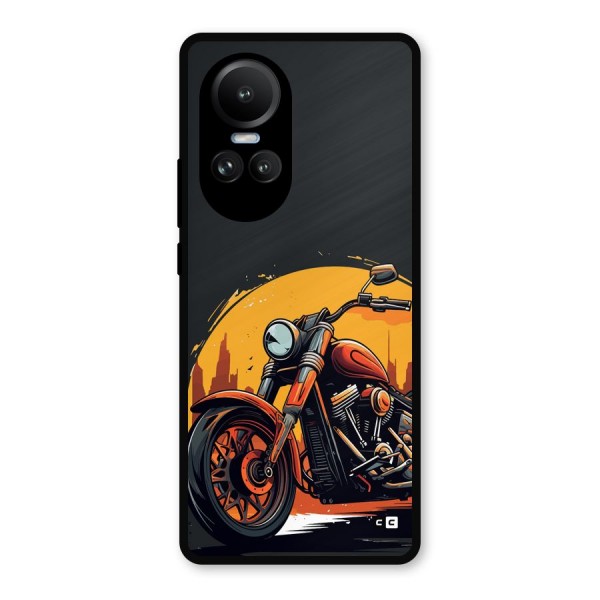 Extreme Cruiser Bike Metal Back Case for Oppo Reno10