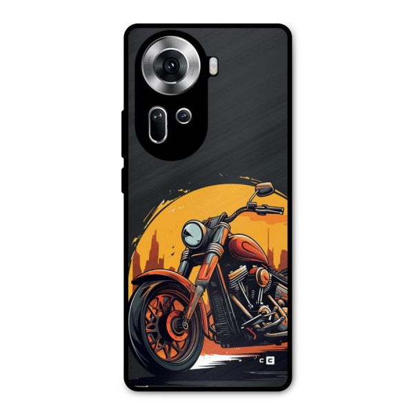 Extreme Cruiser Bike Metal Back Case for Oppo Reno11 5G