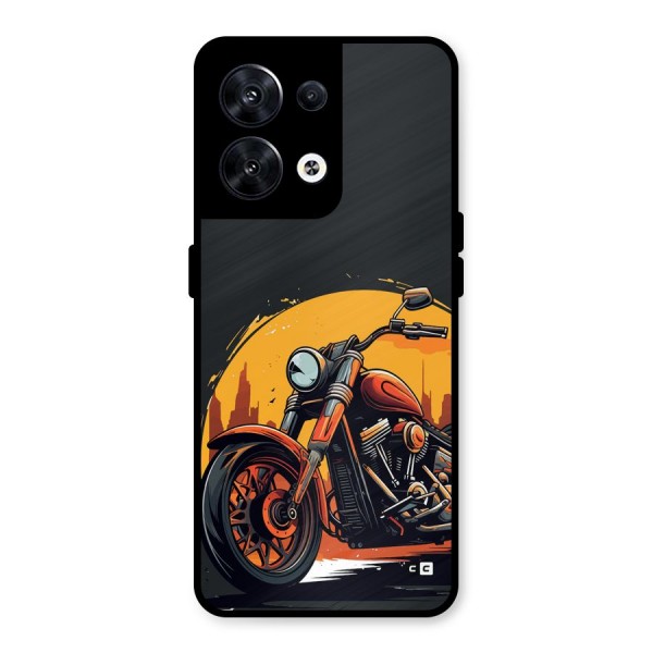 Extreme Cruiser Bike Metal Back Case for Oppo Reno8 5G