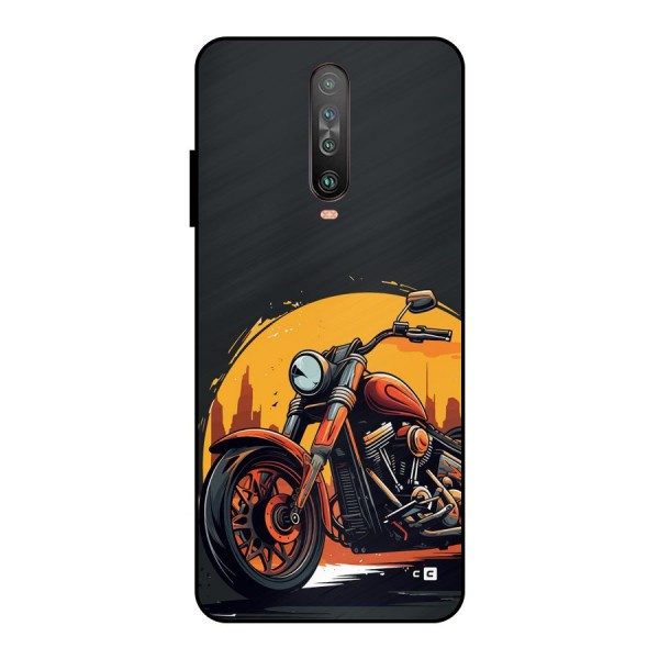 Extreme Cruiser Bike Metal Back Case for Poco X2