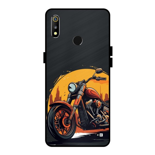 Extreme Cruiser Bike Metal Back Case for Realme 3