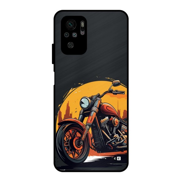 Extreme Cruiser Bike Metal Back Case for Redmi Note 10