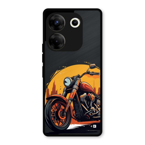 Extreme Cruiser Bike Metal Back Case for Tecno Camon 20