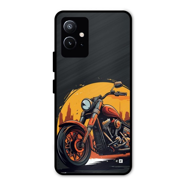 Extreme Cruiser Bike Metal Back Case for Vivo T1 5G