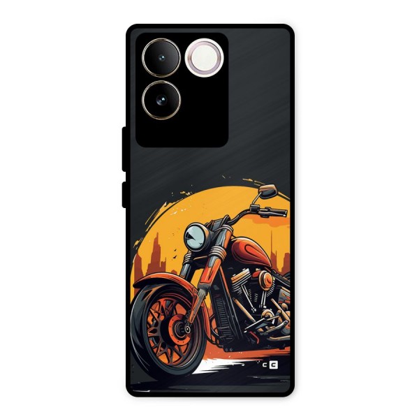 Extreme Cruiser Bike Metal Back Case for Vivo T2 Pro