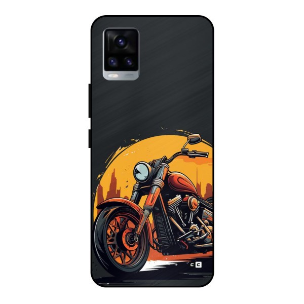 Extreme Cruiser Bike Metal Back Case for Vivo V20 2021