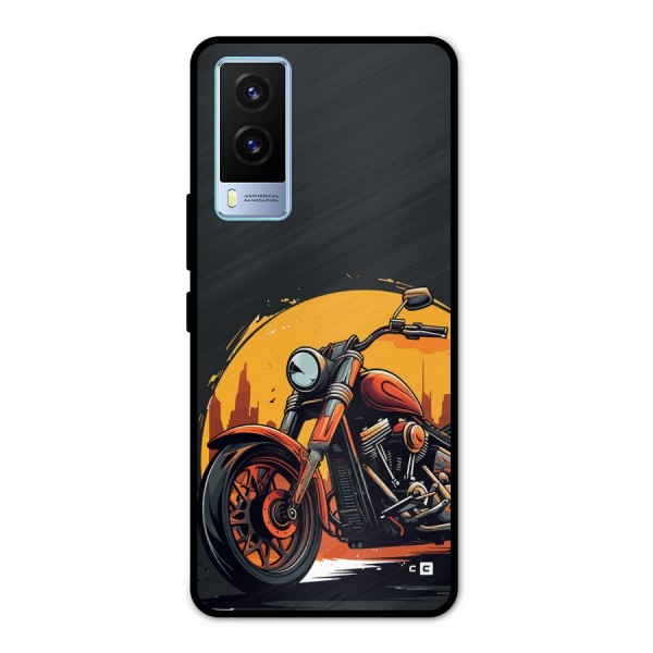 Extreme Cruiser Bike Metal Back Case for Vivo V21e 5G