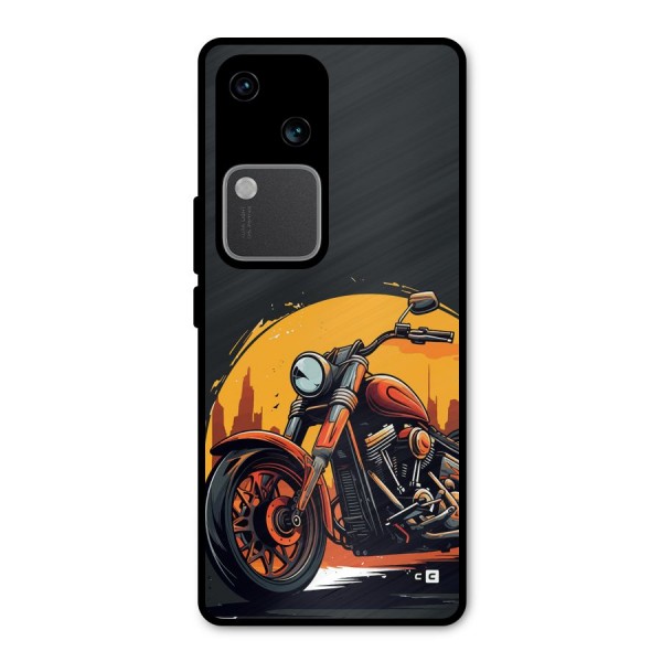 Extreme Cruiser Bike Metal Back Case for Vivo V30