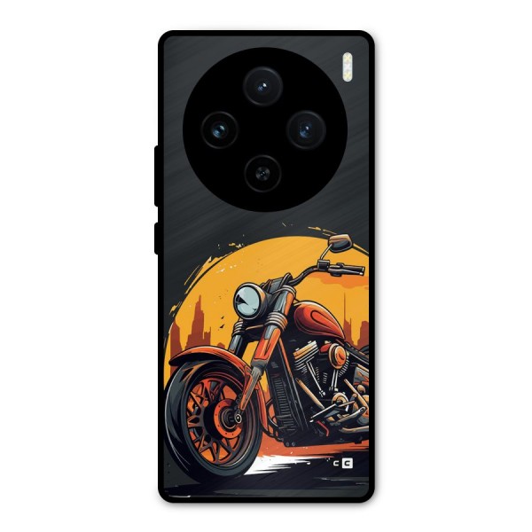 Extreme Cruiser Bike Metal Back Case for Vivo X100