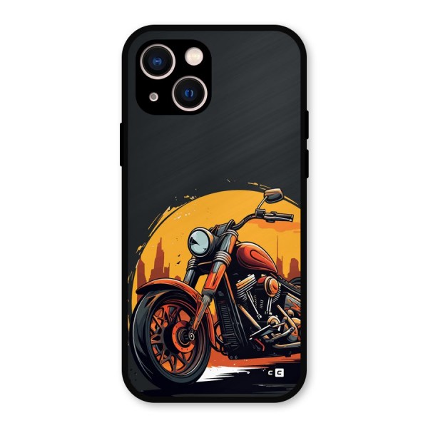 Extreme Cruiser Bike Metal Back Case for iPhone 13