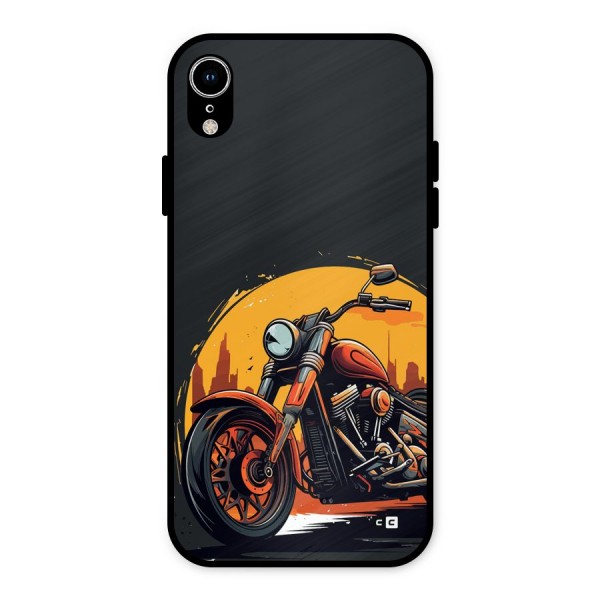 Extreme Cruiser Bike Metal Back Case for iPhone XR