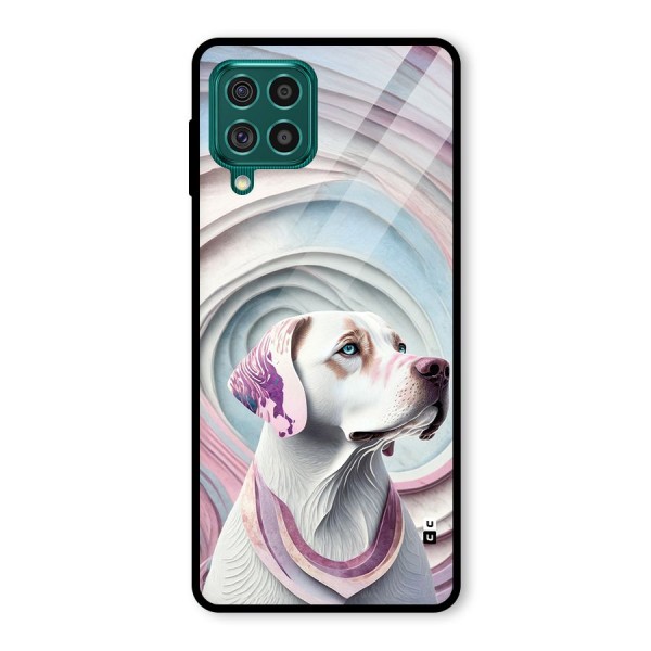 Eye Dog illustration Glass Back Case for Galaxy F62