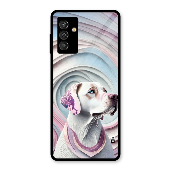 Eye Dog illustration Glass Back Case for Galaxy M13