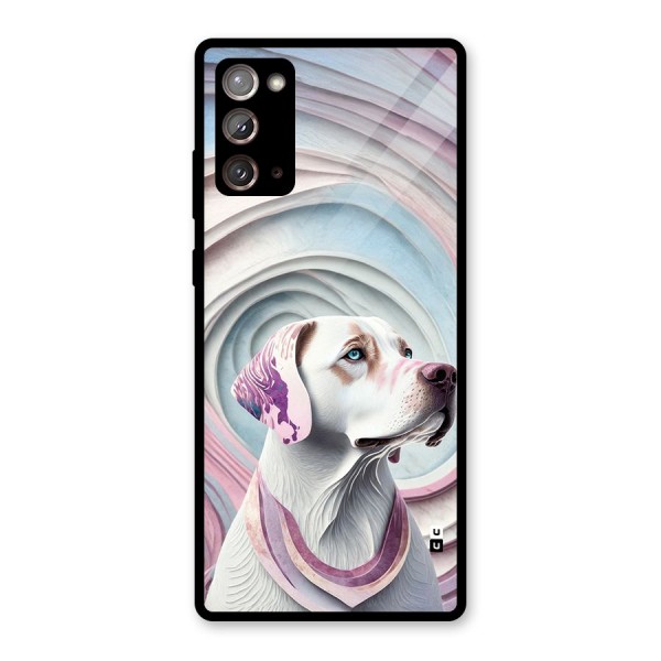 Eye Dog illustration Glass Back Case for Galaxy Note 20