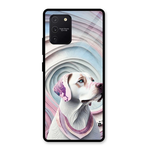 Eye Dog illustration Glass Back Case for Galaxy S10 Lite