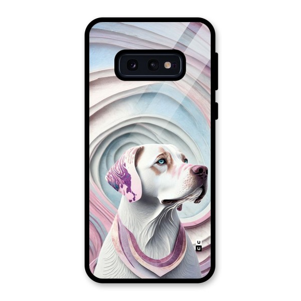 Eye Dog illustration Glass Back Case for Galaxy S10e