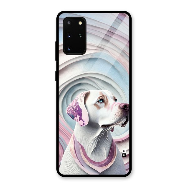 Eye Dog illustration Glass Back Case for Galaxy S20 Plus