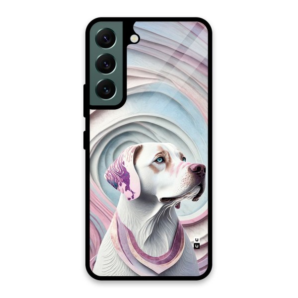 Eye Dog illustration Glass Back Case for Galaxy S22 5G