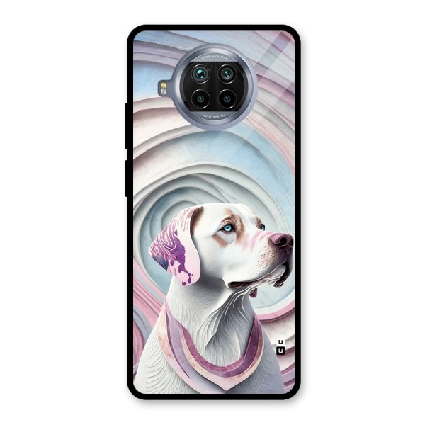 Eye Dog illustration Glass Back Case for Mi 10i