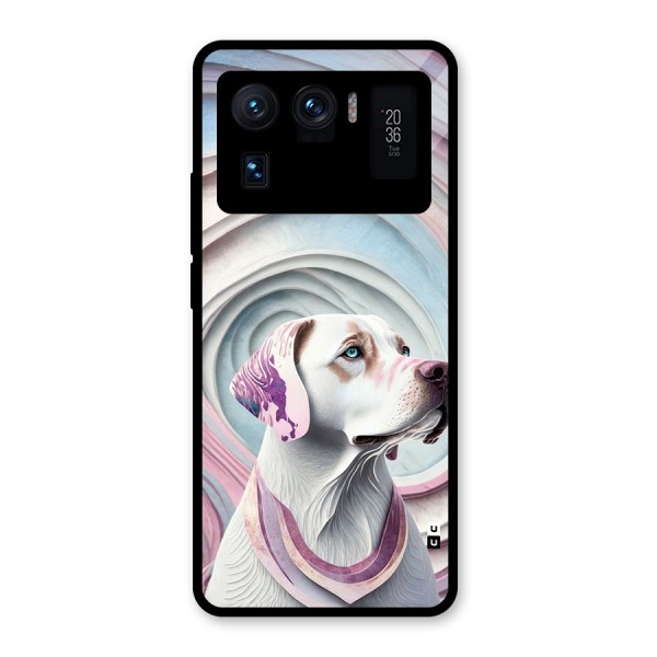 Eye Dog illustration Glass Back Case for Mi 11 Ultra