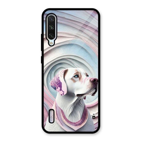 Eye Dog illustration Glass Back Case for Mi A3