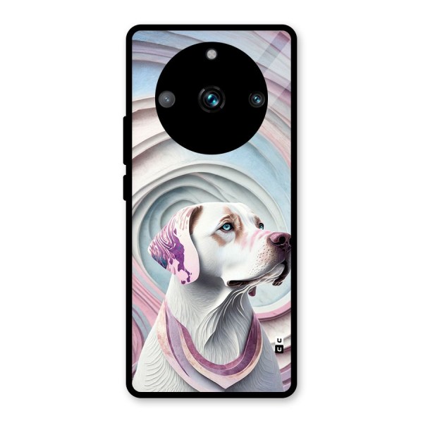 Eye Dog illustration Glass Back Case for Realme 11 Pro