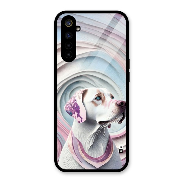 Eye Dog illustration Glass Back Case for Realme 6