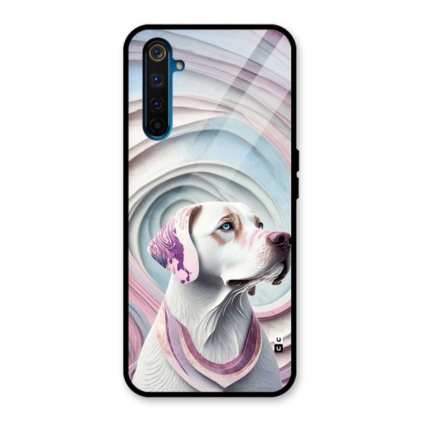 Eye Dog illustration Glass Back Case for Realme 6 Pro