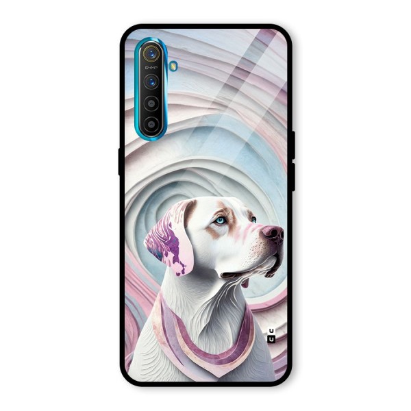 Eye Dog illustration Glass Back Case for Realme X2