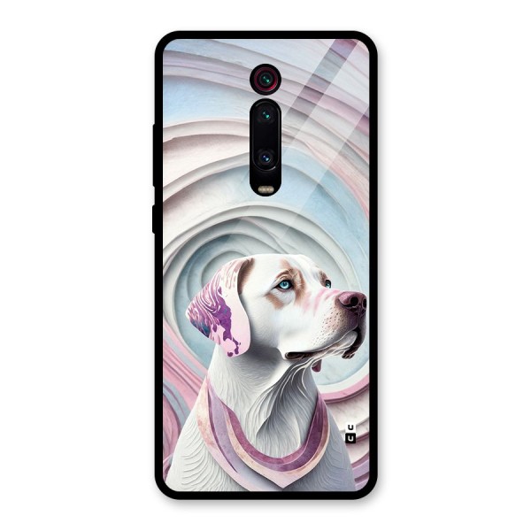 Eye Dog illustration Glass Back Case for Redmi K20