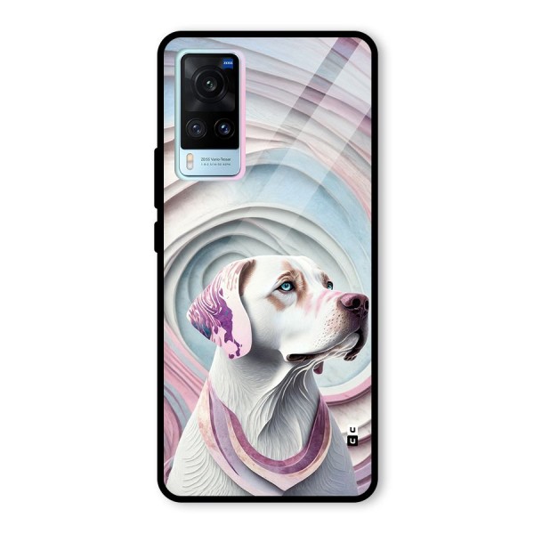 Eye Dog illustration Glass Back Case for Vivo X60