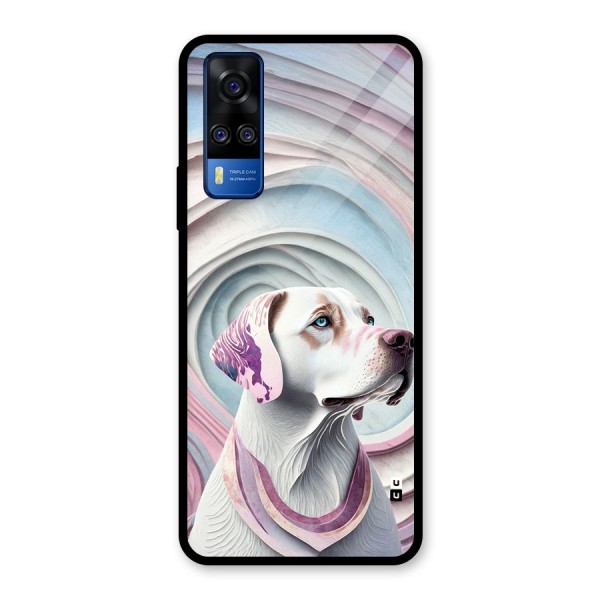 Eye Dog illustration Glass Back Case for Vivo Y51