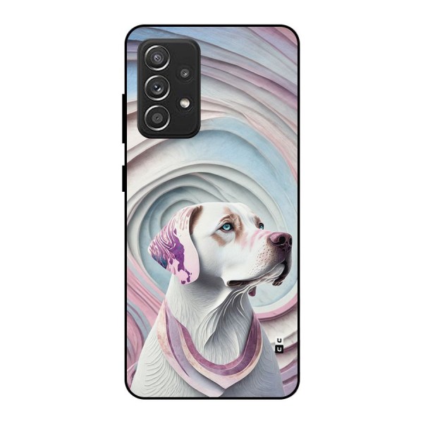 Eye Dog illustration Metal Back Case for Galaxy A52