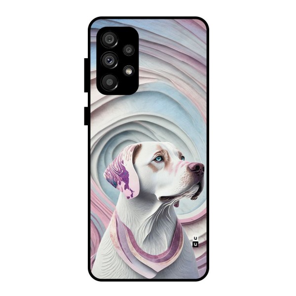 Eye Dog illustration Metal Back Case for Galaxy A73 5G