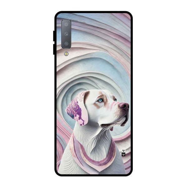 Eye Dog illustration Metal Back Case for Galaxy A7 (2018)