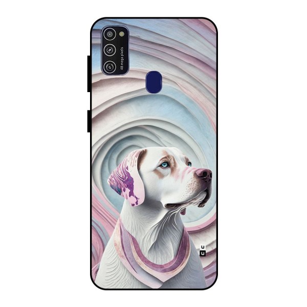 Eye Dog illustration Metal Back Case for Galaxy M21