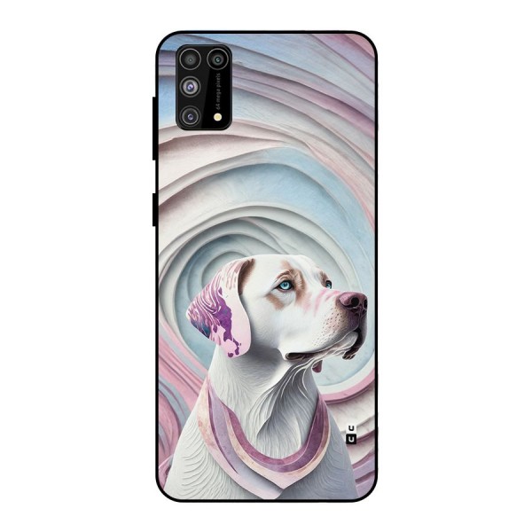 Eye Dog illustration Metal Back Case for Galaxy M31